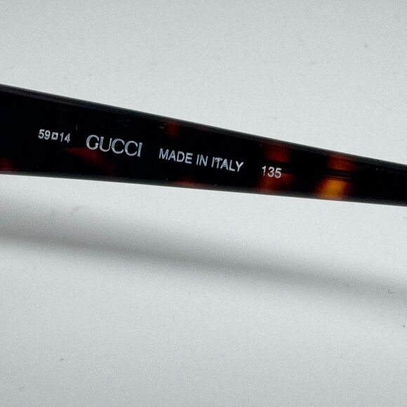 Gucci GG 2118/S 086 Oval Havana Brown Sunglasses Frame 59-14-135 H13940 - Picture 6 of 7